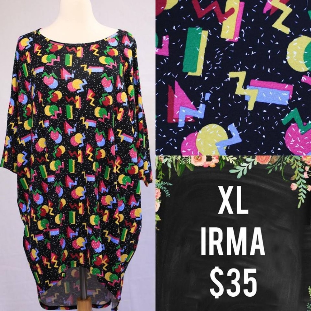 NEW LuLaRoe Irma XL 80s